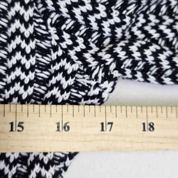 Brooks Brothers Womens M Cable Knit Sweater Quiet Luxury Flared Hem Winter Black - Picture 12 of 16